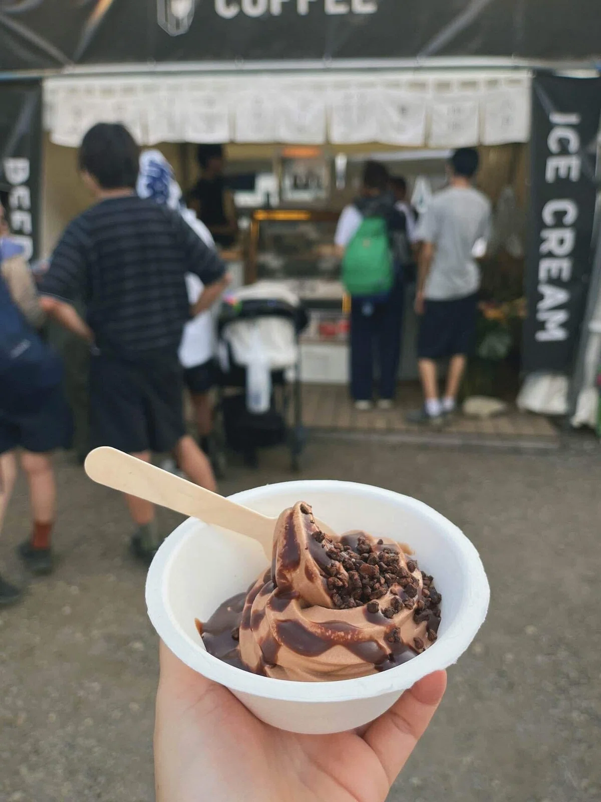6かく珈琲のチョコソフトクリームの写真