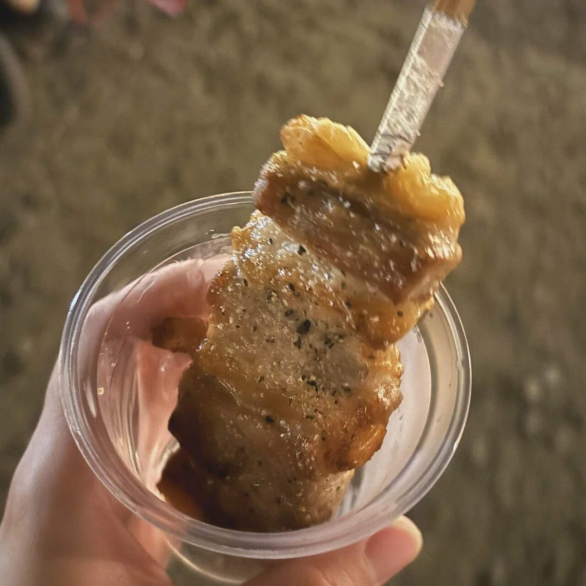 もち豚串の写真