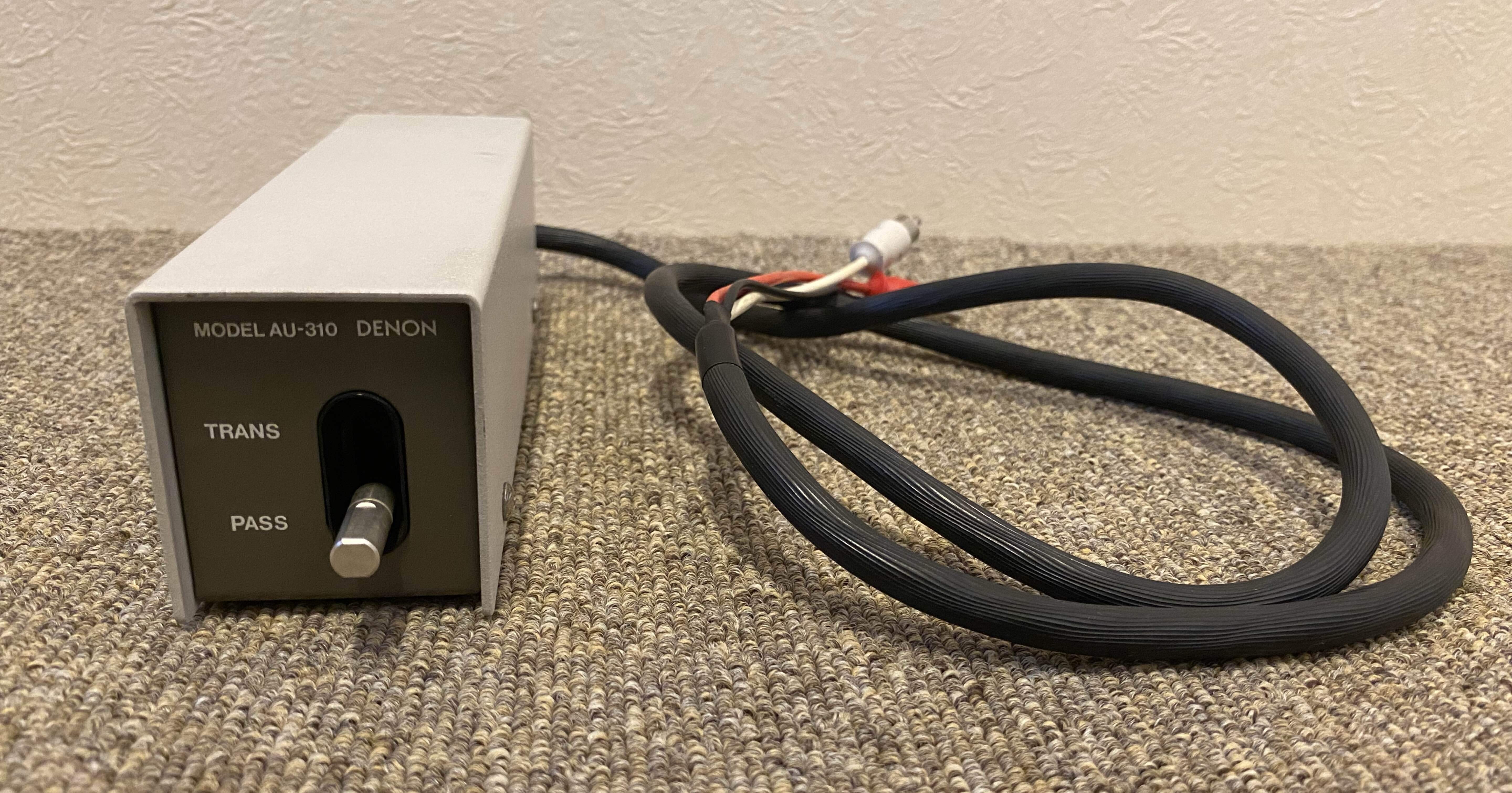 パス回路も備えたデノンのMC型カートリッジ用昇圧トランス DENON