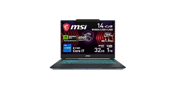 最新Intel14コア＆3060Ti搭載 特徴的なカラーが魅力のゲーミングPC