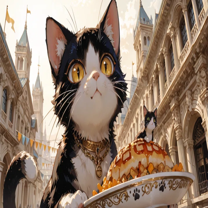 世界に1枚だけの猫戦士アート 気ままに】世界猫の日【AIイラスト】｜健太