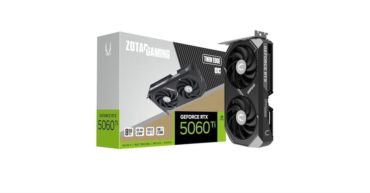 ZOTAC GAMING GeForce RTX 5060 Ti 8GB Twin Edge OC