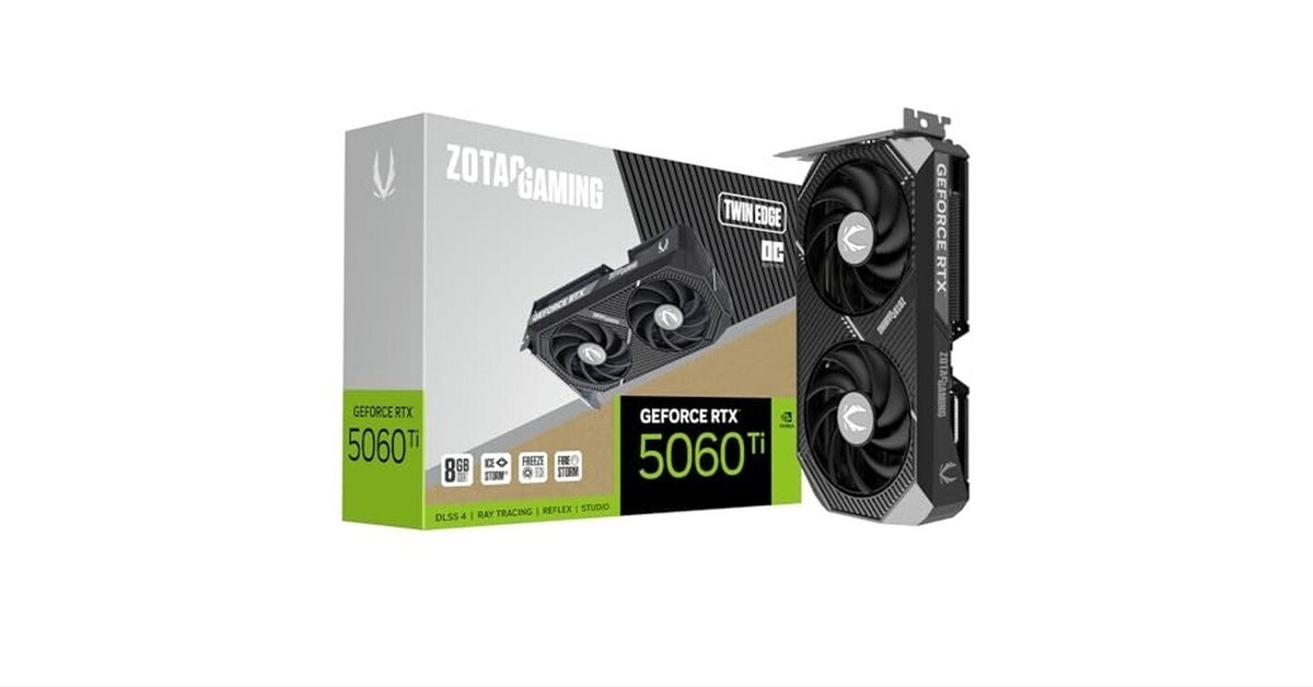 GeForce rtx5060ti 8GB Twin Edge 新品未開封 ZOTAC GAMING GeForce RTX 5060 Ti 8GB Twin Edge OC