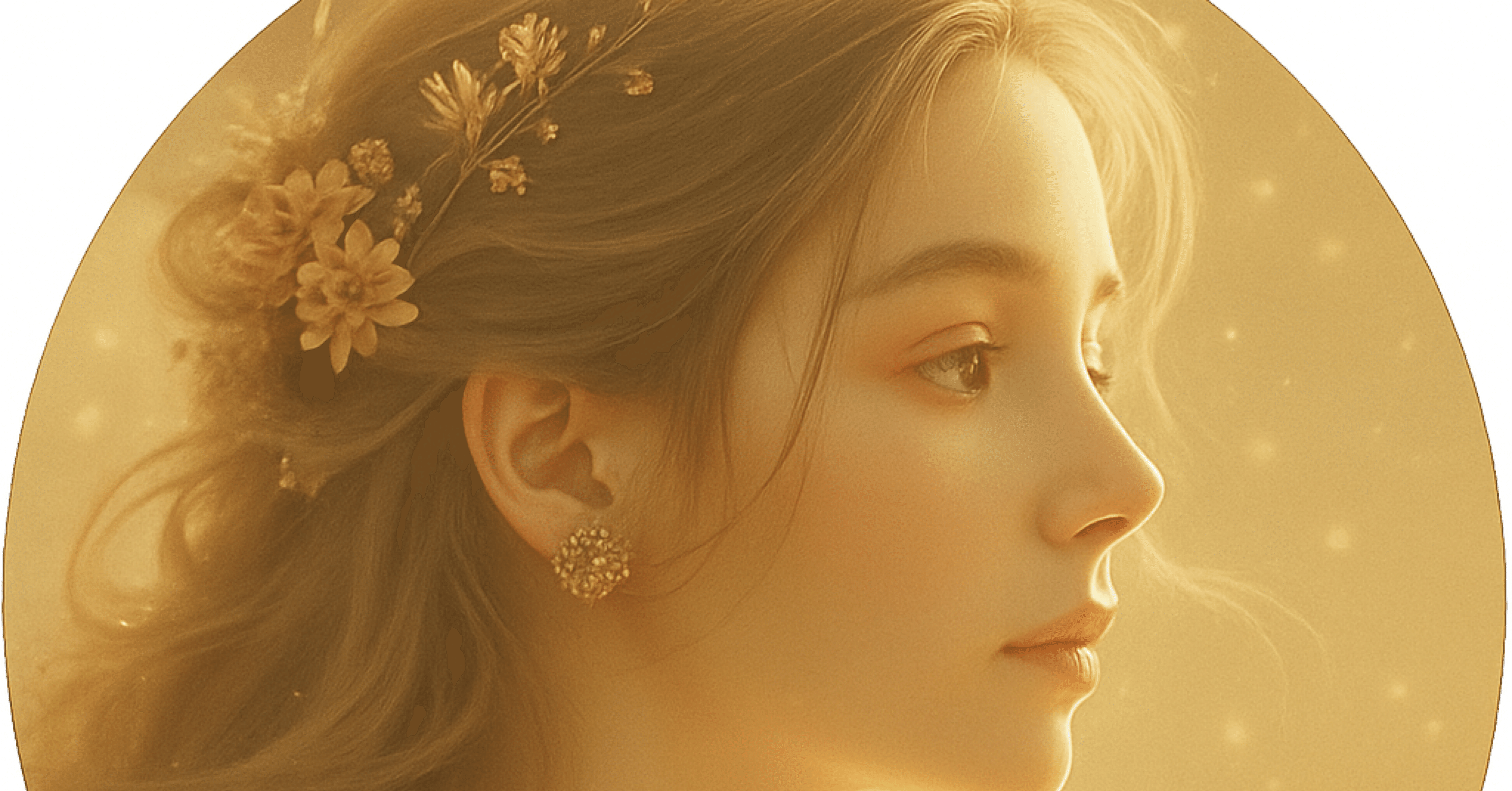 星降る夜に舞う、光の天使 – AIが描く幻想の世界」｜KAN