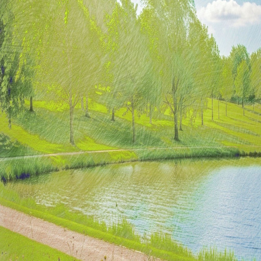 自作の色鉛筆画、メロディー｜流離人