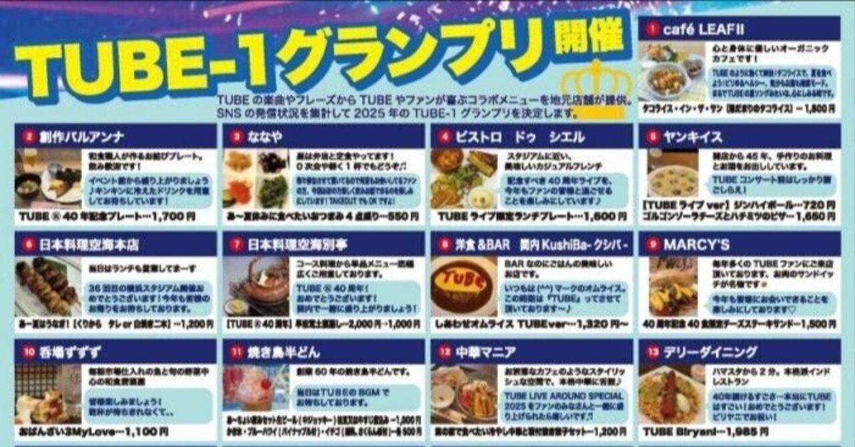 TUBE LIVE AROUND SPECIAL 2025 横浜公演、詳細＆グッズ公開