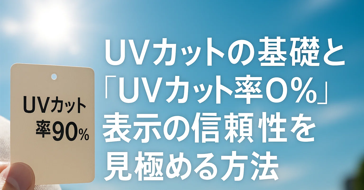 UVカットの基礎と「UVカット率◯％」表示の信頼性を見極める方法｜毎日 