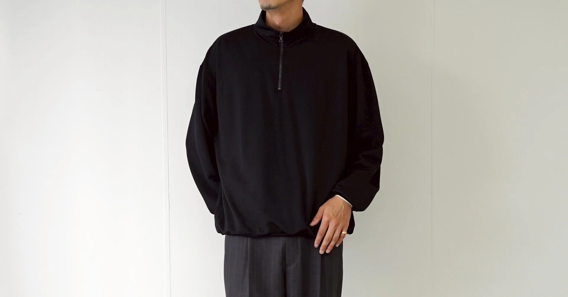 AURALEE オーラリー BACK WOOL SWEAT ハーフジップ 24AW AURALEE・ELASTIC HIGH GAUGE SWEAT HALF ZIP P/O – Arthur