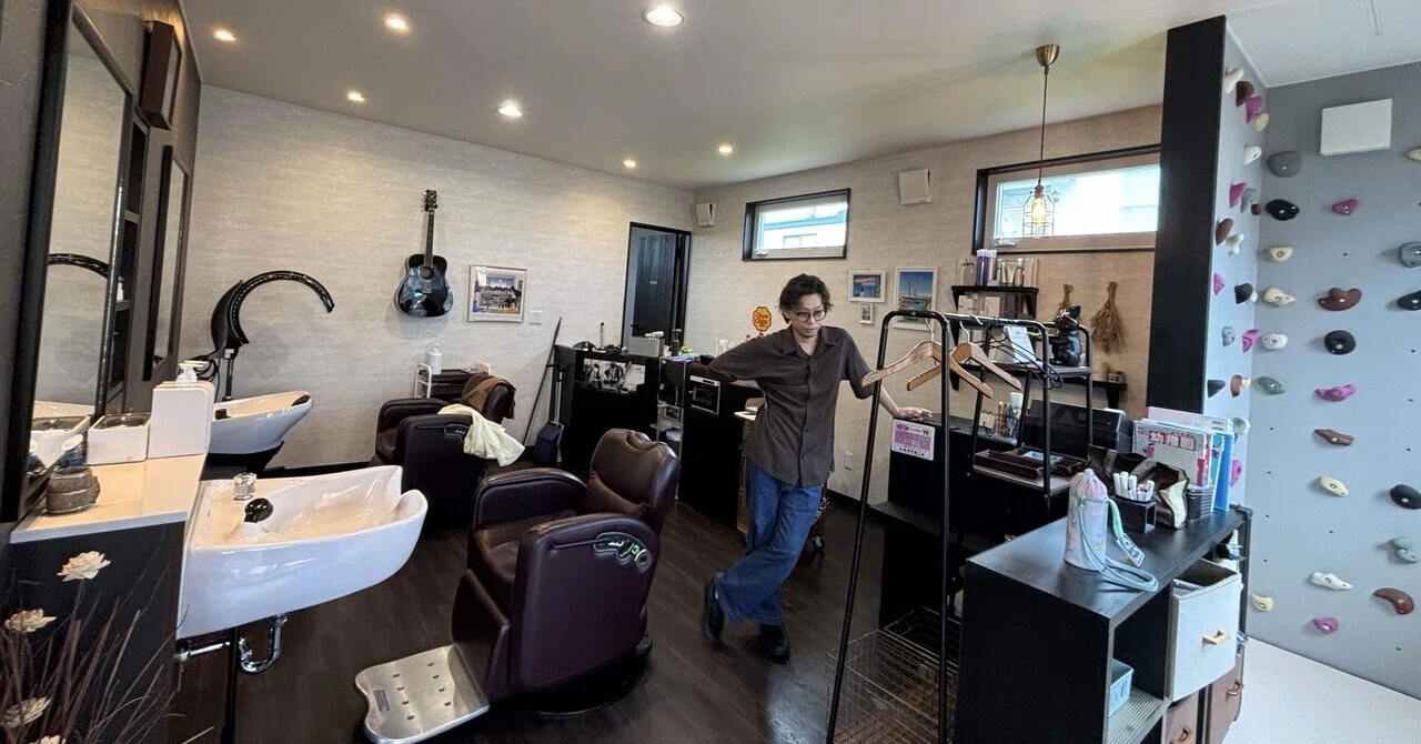 札幌から北へ220km】美深町の小洒落たhair salonで髪を切る