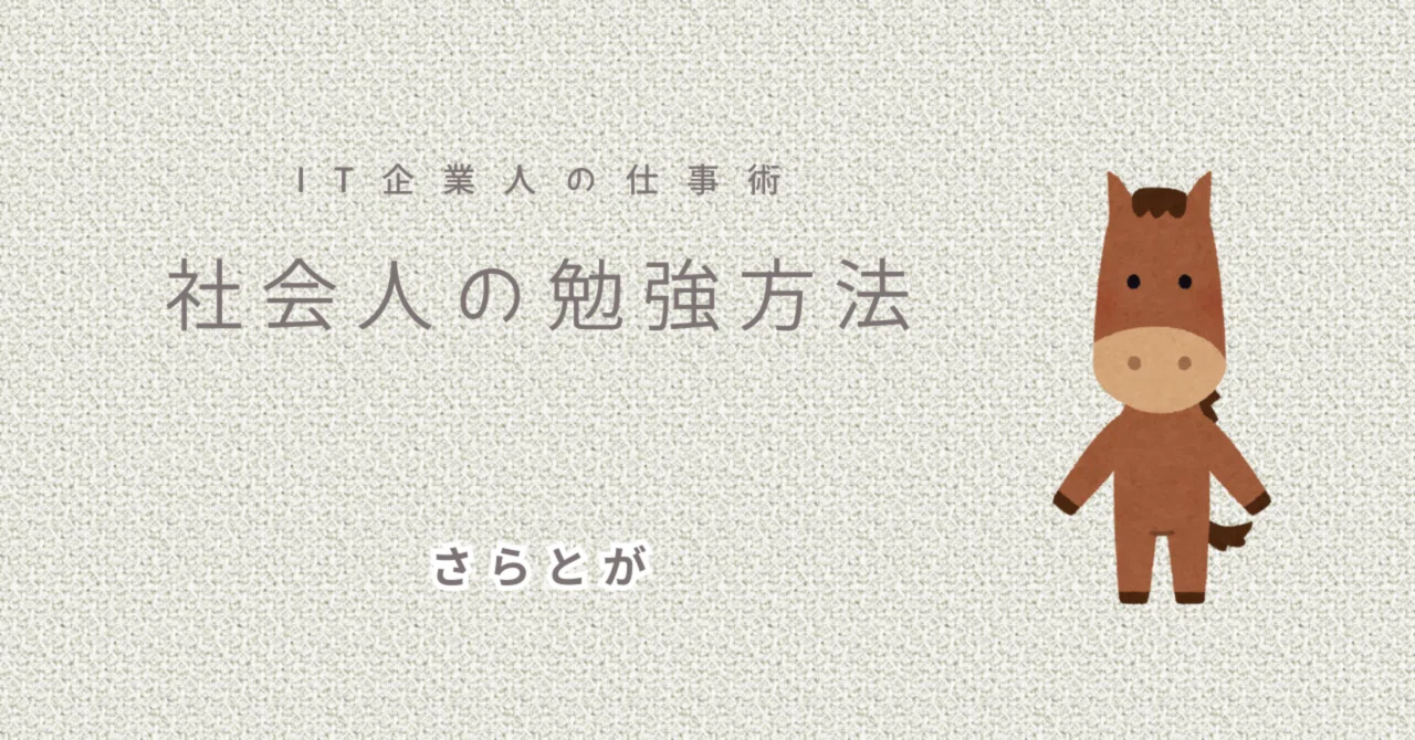Study Methods for Working Professionals｜さらとが