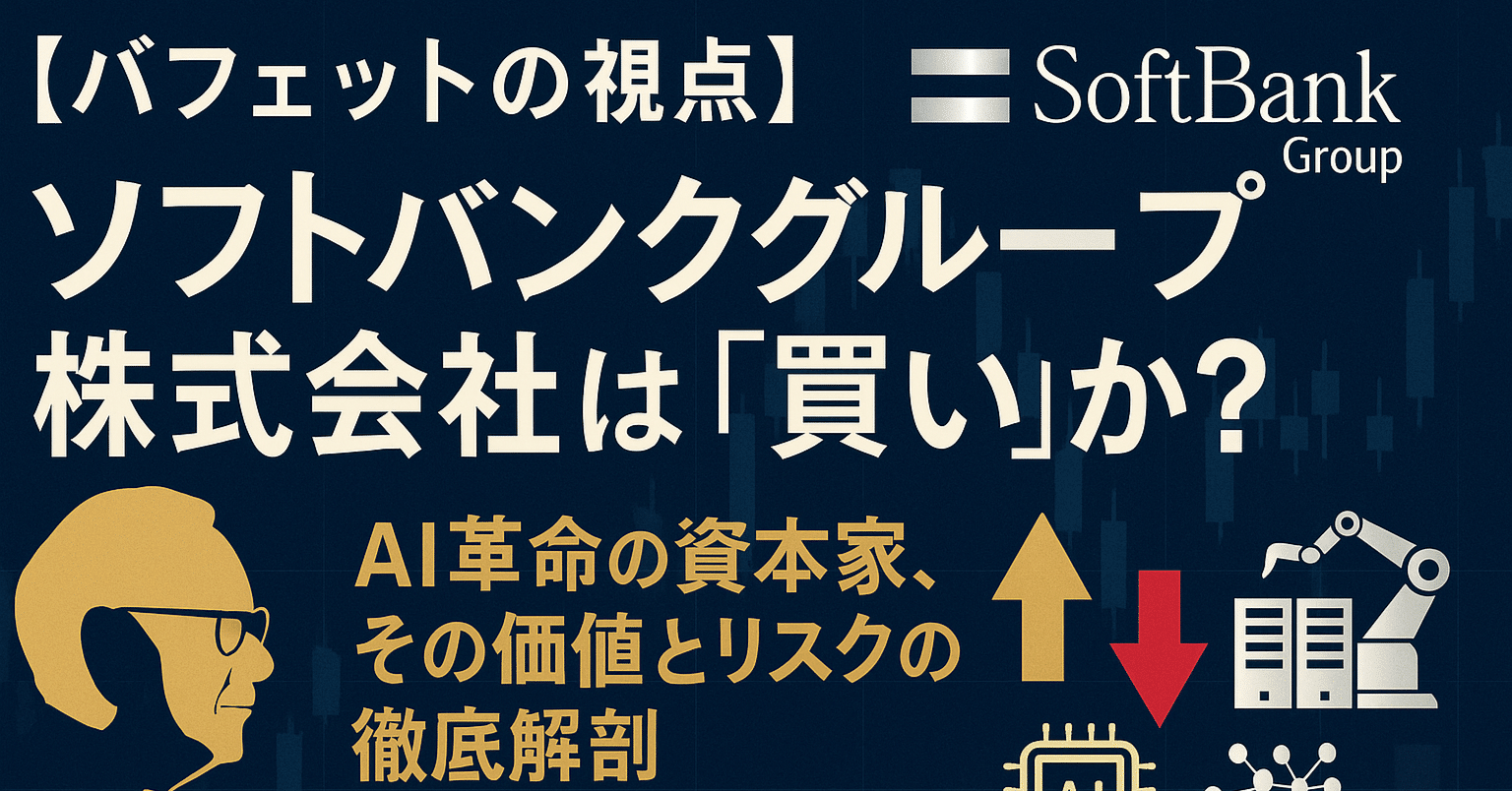 バフェットの視点】ソフトバンクグループ株式会社は『買い』か？ — AI革命の資本家、その価値とリスクの徹底解剖｜AIバフェット研究所 所長