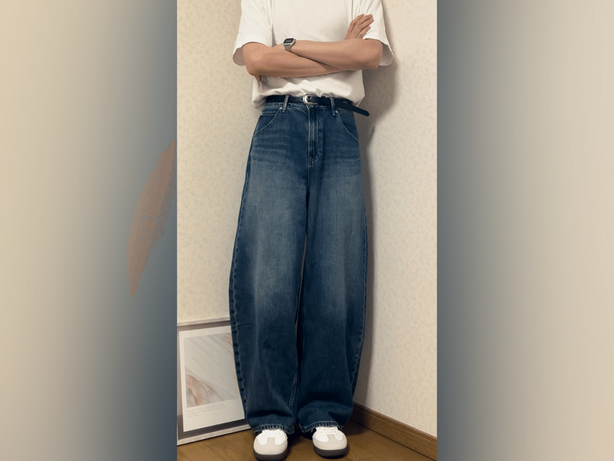 実際に買ってみた！UNIQLOバギーカーブジーンズ、リアルな着心地