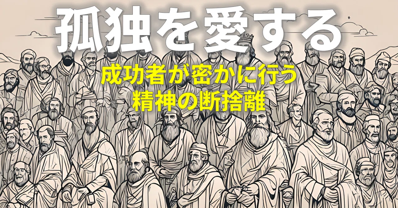 成功者が「孤独」を愛する本当の理由 ― その先にある“人知を超えた境地”とは?|超越思考【静かなる知の革命】