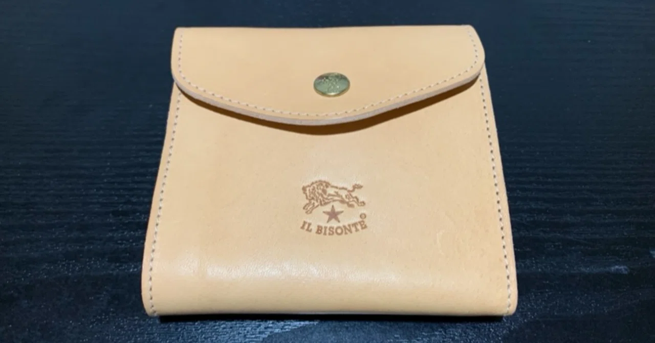 IL BISONTE  本革 財布 ヌメ IL BISONTE（イルビゾンテ） 財布 二つ折り レザー 本革 ナチュラル