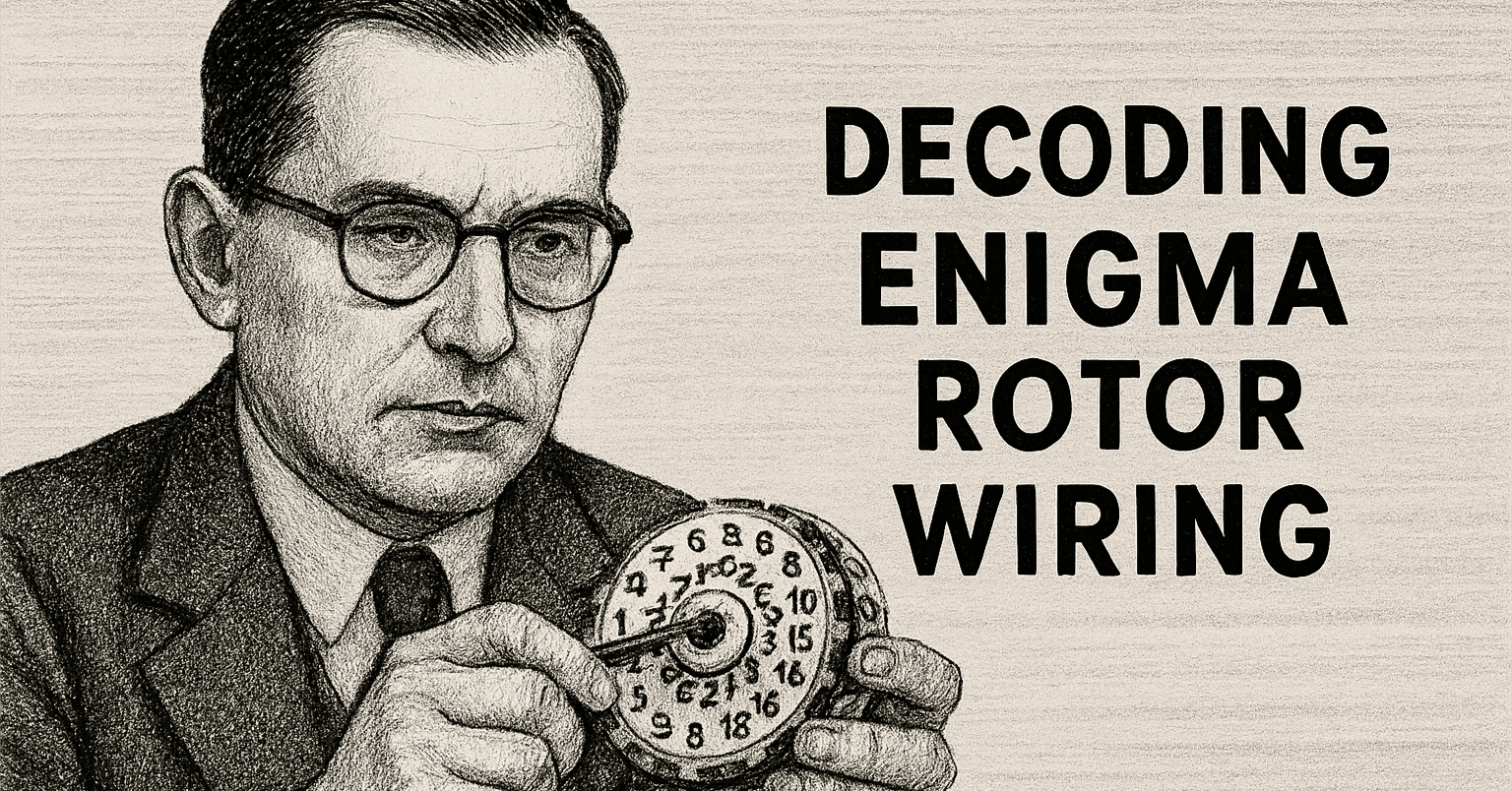 マリアン・レイェフスキのエニグマ暗号解読（ローター結線解読）①☑｜まげ店長