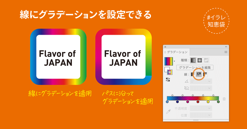 Cs6以降 Illustratorで線のグラデーションを設定できる Dtp Transit 別館 Note