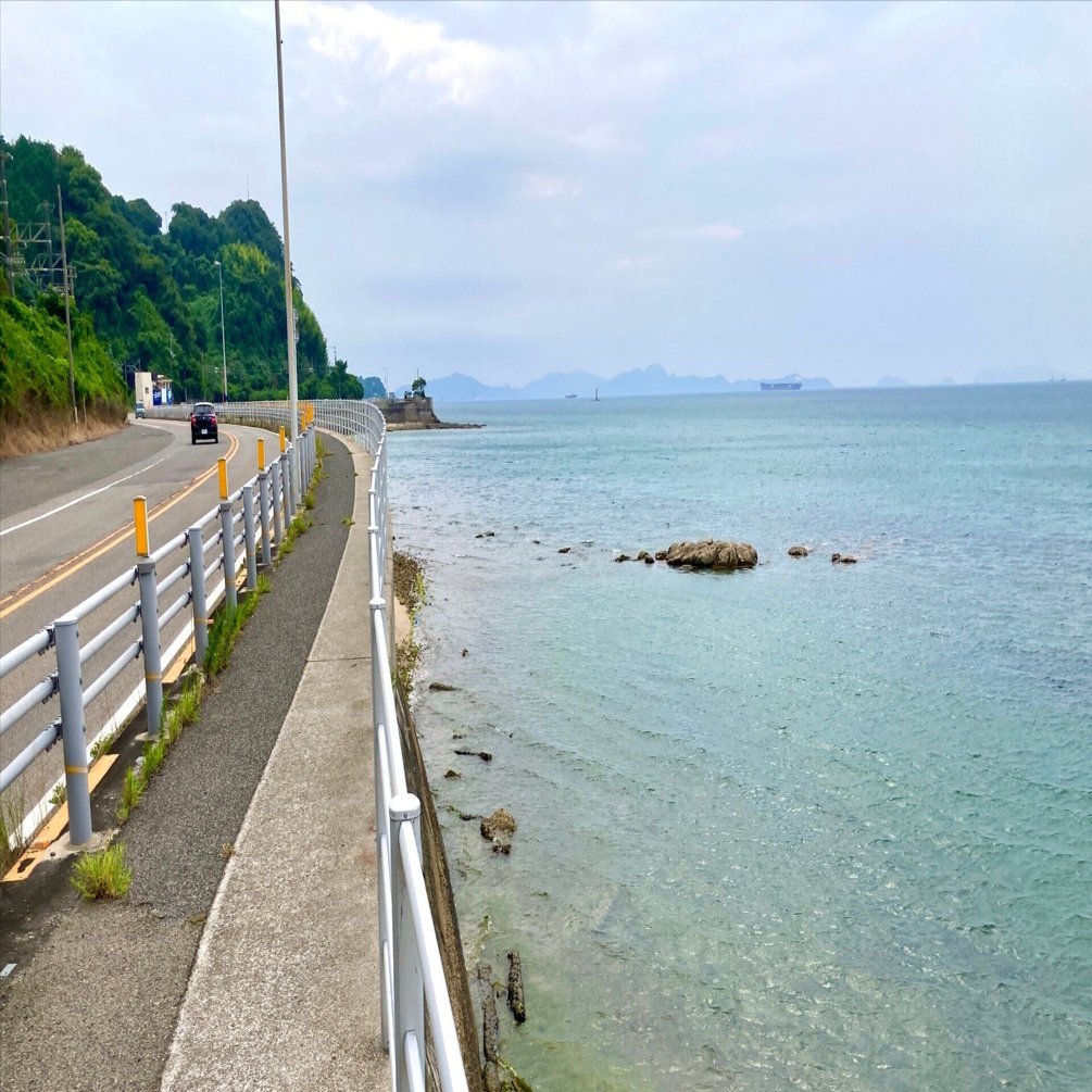 高松〜松山 180km徒歩の旅（8）今治〜伊予北条 絶景の国道196号線