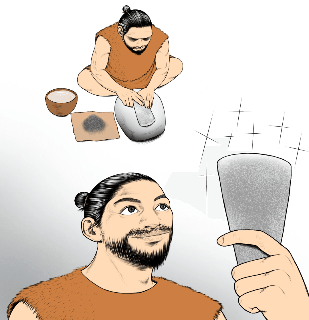 半磨製石器(出土品)　(約10㎝×約10㎝×約2・5㎝) Yahoo!オークション -「磨製石斧」の落札相場・落札価格