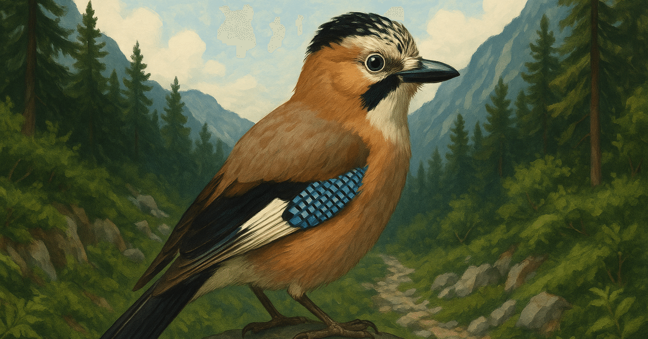 登山の勉強】野鳥の名前を覚えたいという話（カケス編）｜鶴木貞男