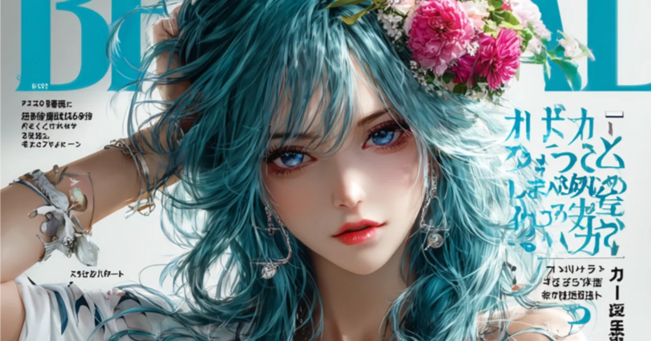 AI画像生成】Midjourney v7とniji 6で雑誌の表紙風画像を作ってみまし