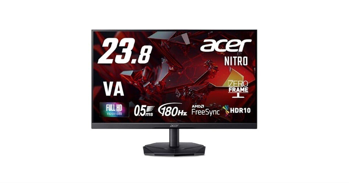 acer 165Hz対応 24.5インチゲーミングモニターKG251Qスピーカー acer