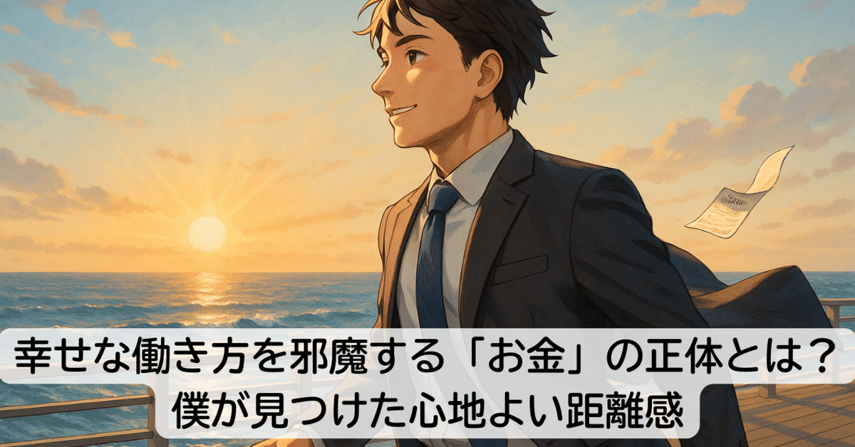 幸せな働き方を邪魔する「お金」の正体とは？僕が見つけた