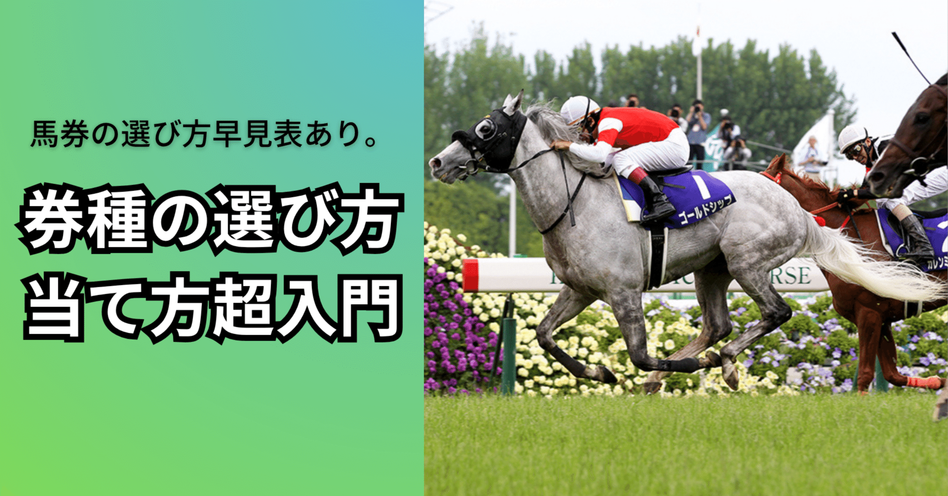 競馬必勝法#4】券種の選び方・当て方超入門。馬券の選び方早見表あり
