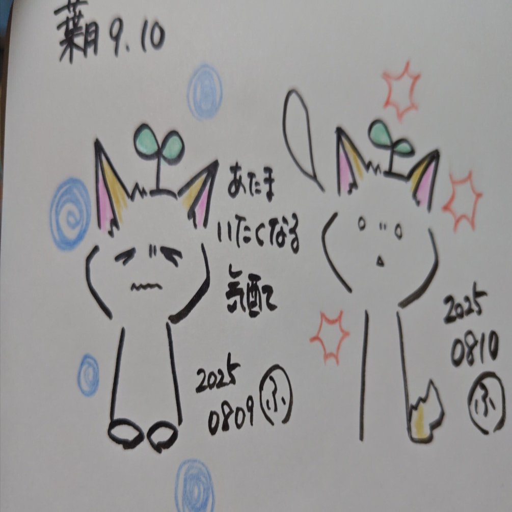 3行日記2025080910｜hutaro
