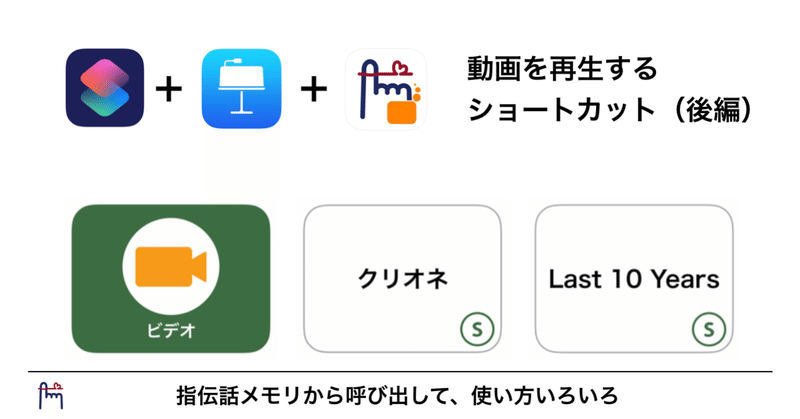ショートカットアプリを楽しむ（６）：動画を再生するショートカット（後編）