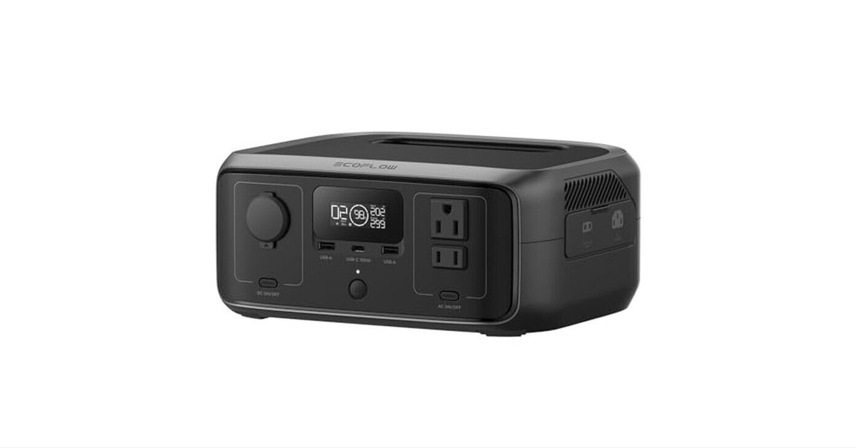 EcoFlow ポータブル電源 小型 RIVER 3 230Wh GaN採用 リン酸鉄