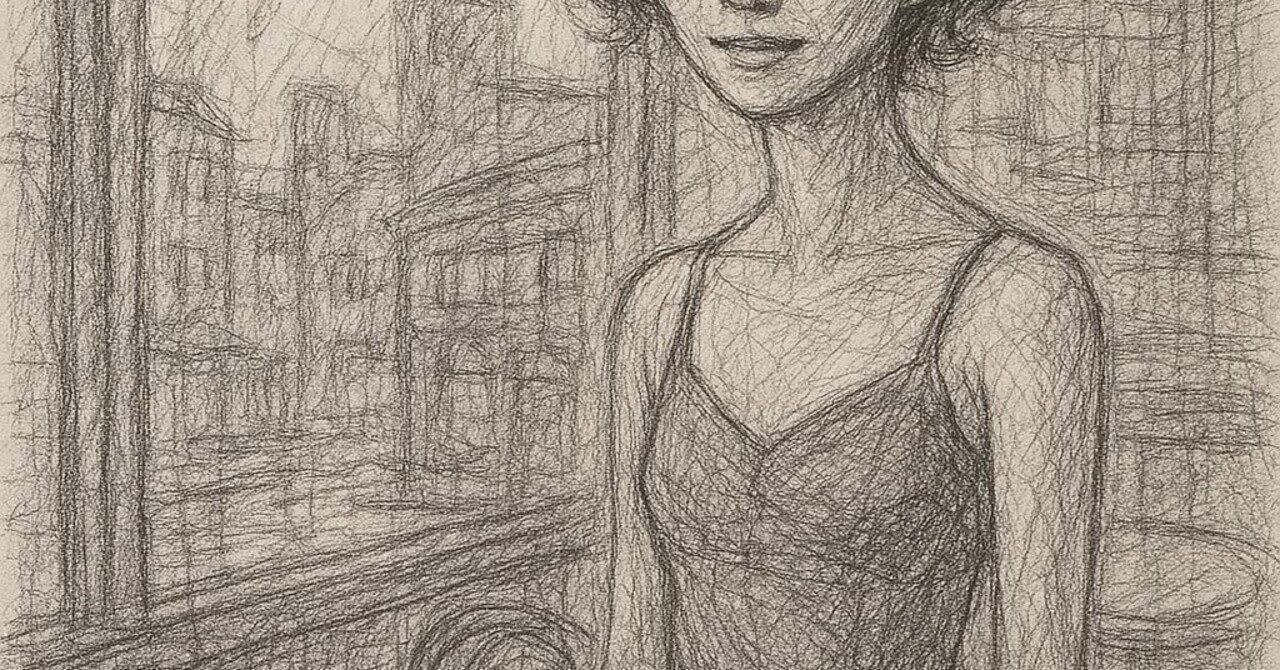 GPT－4o(Beta) 新機能 de 鉛筆画、レトロなカフェ @Image