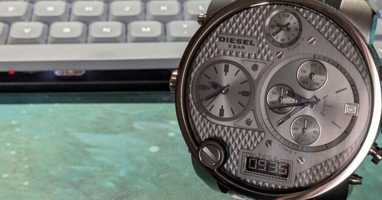 No.087 | Diesel | DZ-7247 | 巨大重機な時計｜とある猫好き