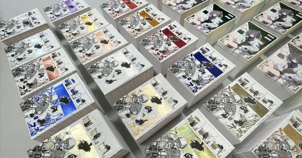 ミント系●カラー別デザイン集 3色の混色見本カードセット（A） - JAM｜レトロ印刷とSURIMACCAで遊ぶ