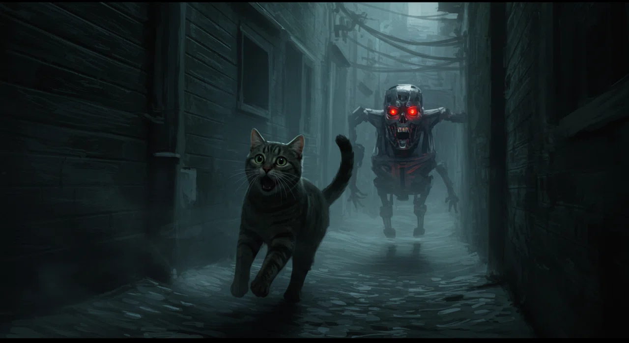 [AI Image Generation] The Movie 'Nyaminator'｜蟒蛇 来都（うわばみ らいと）