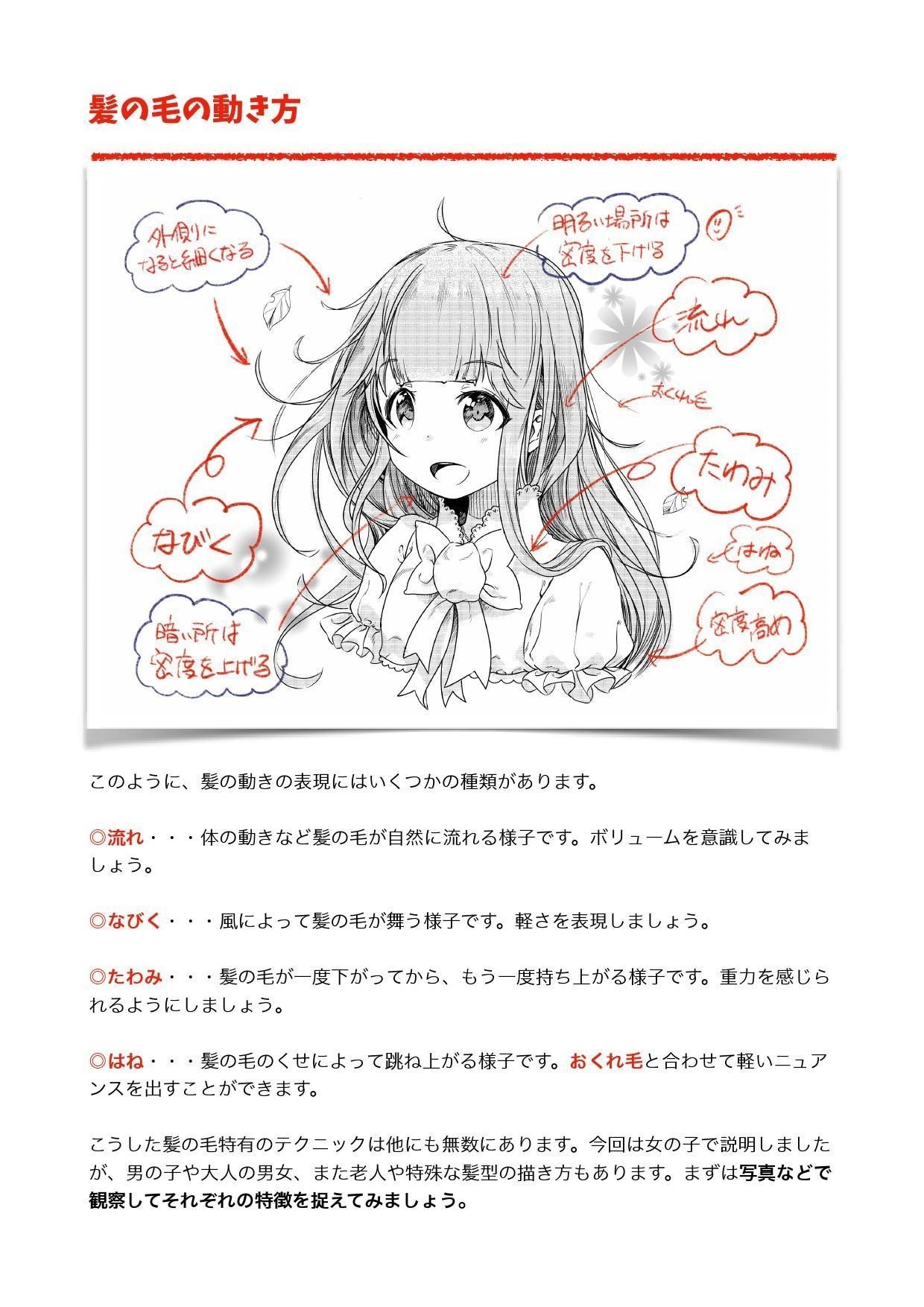 髪の描き方と仕組み 黒犬洋平 Note