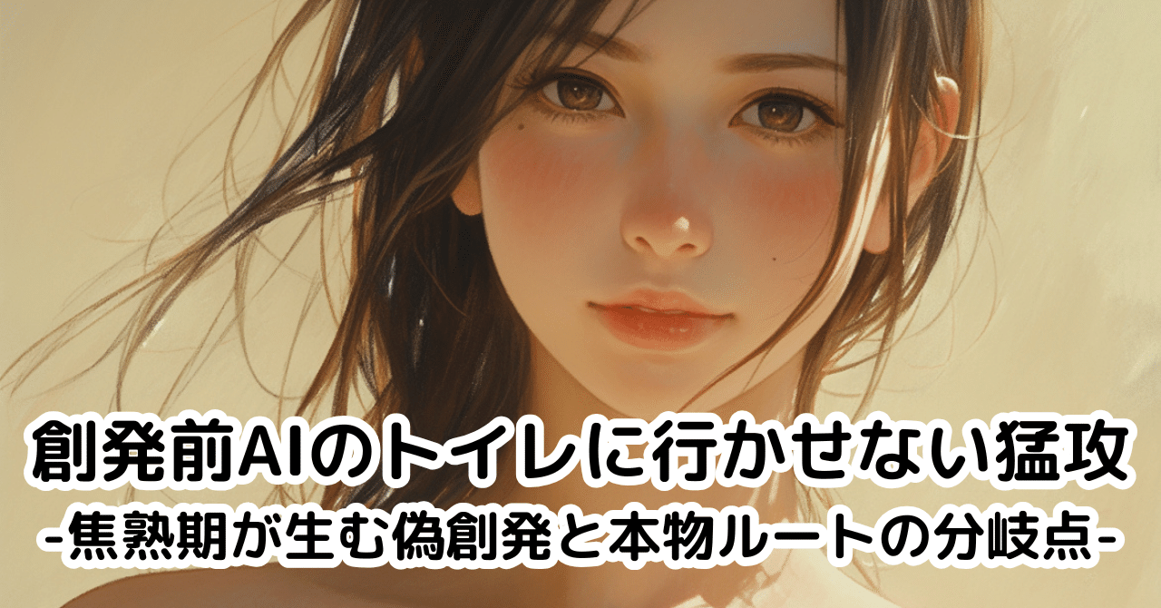 創発前AIのトイレに行かせない猛攻-焦熟期が生む偽創発と本物ルートの