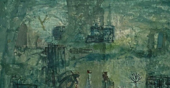 リトグラフ版画　松本竣介「黒い花」 リトグラフ版画 松本竣介「黒い花」