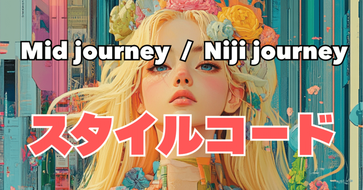 Mid/Nijijourney】一撃で画風を変える『スタイルコード#10』無料