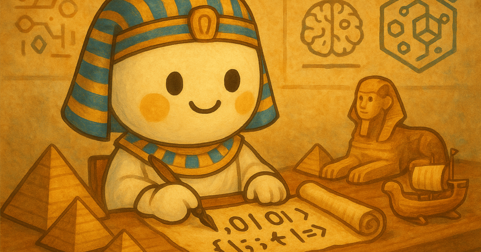 AI画像生成】スマホを持つファラオ爆誕？！古代エジプト壁画風