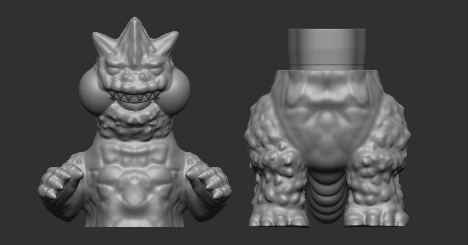 ソフビフィギュアを3Dプリンターで作りたい（2）嵌着パーツをつくる 