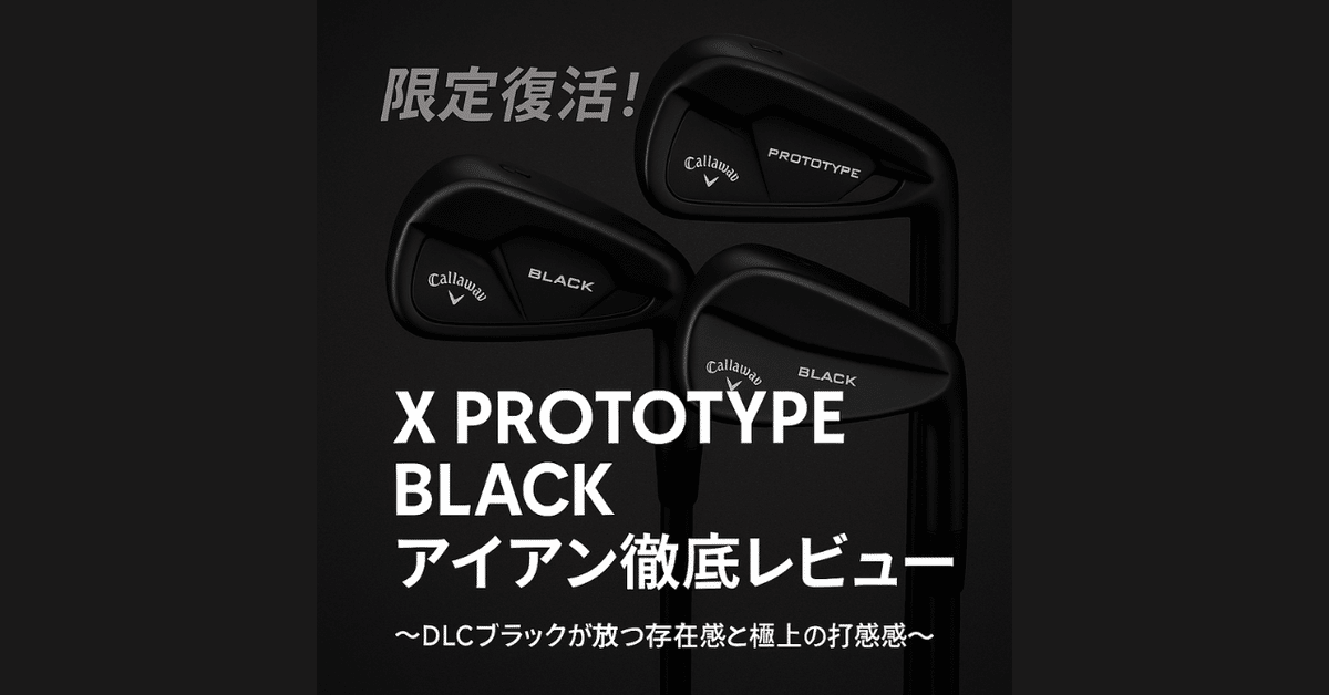 現在注文受付中！】限定復活！X PROTOTYPE BLACKアイアン徹底