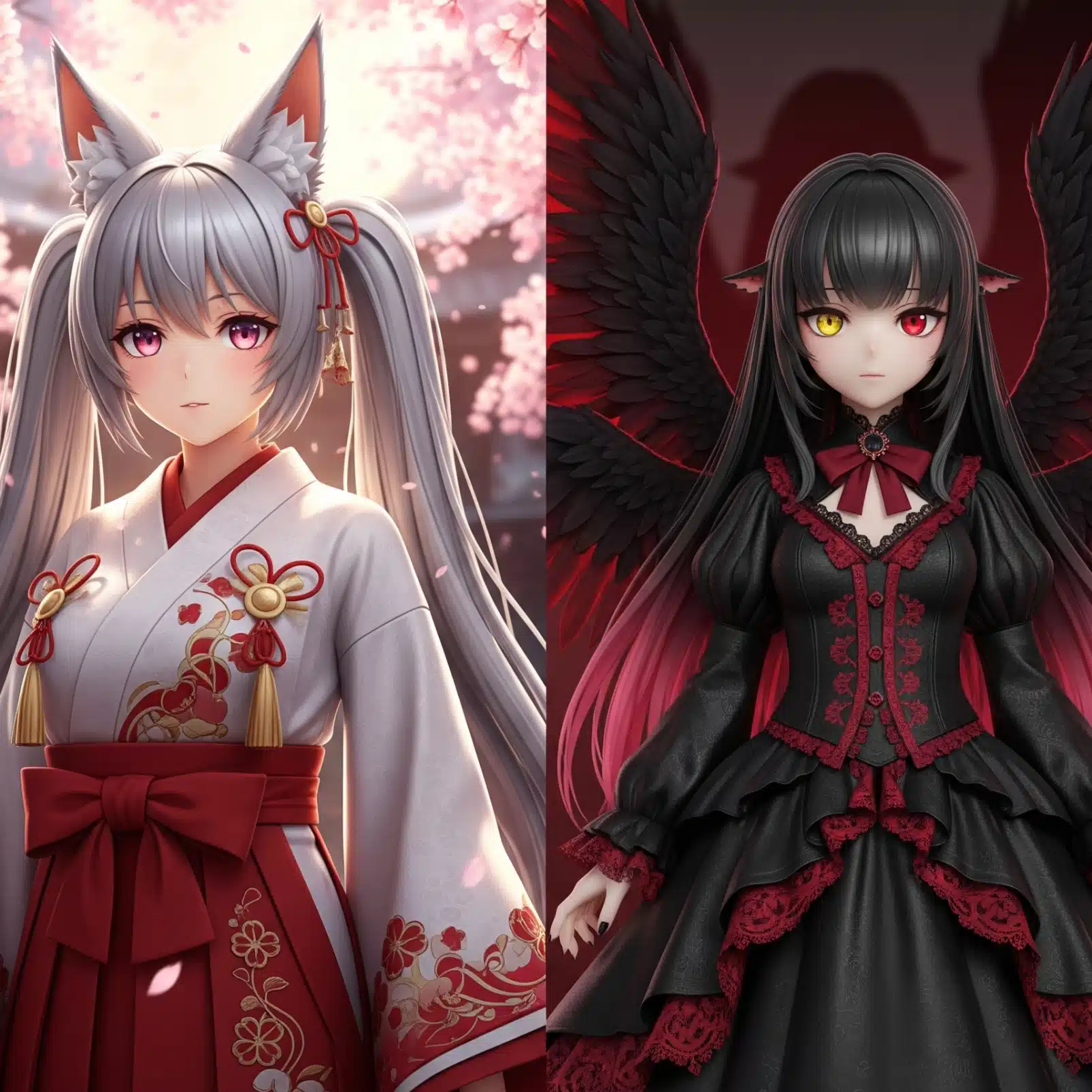 白狐ユイ × 黒鴉のレクイエム｜幻想MVアーカイブ
