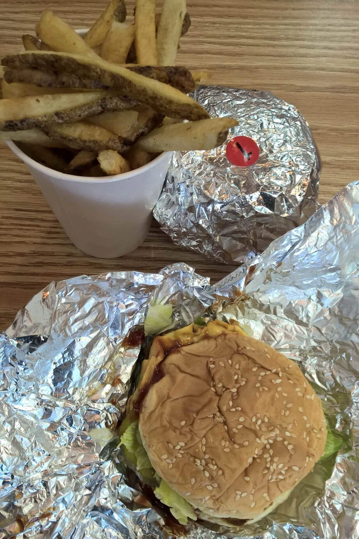 ポテトは美味しかったけど、ハンバーガーは今ひとつ今ひとつだった。