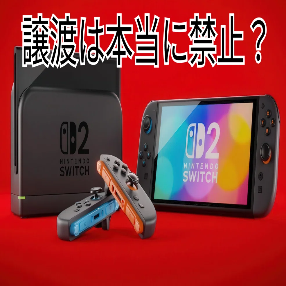 2025年最新】Nintendo Switch2の譲渡は本当に禁止？公式規約と法律から 