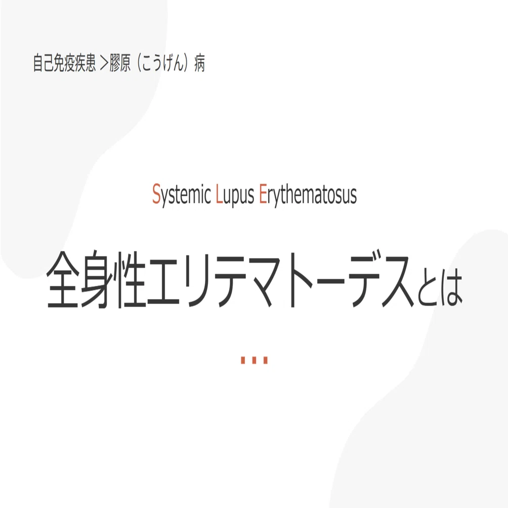 全身性エリテマトーデス(SLE)とは｜めにゅー
