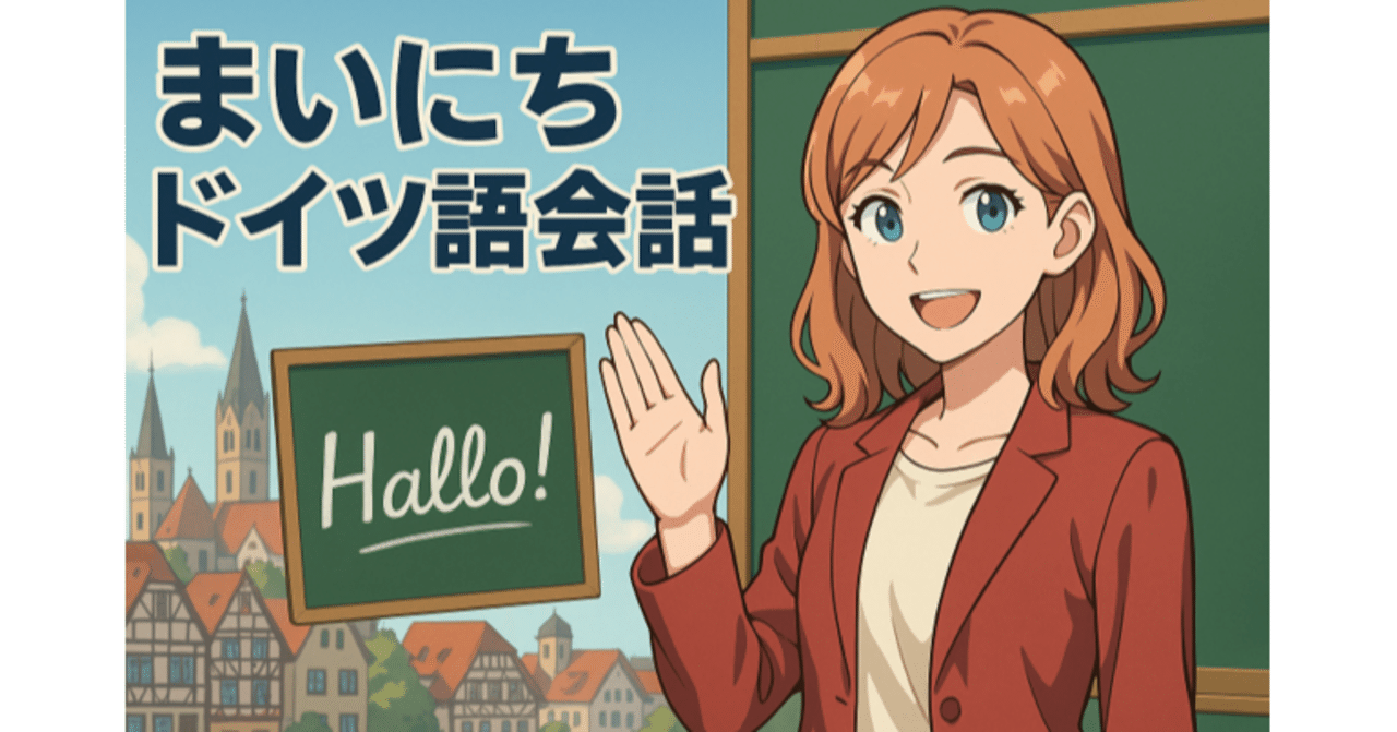 まいにちドイツ語会話_21日目｜まーちゃん / ざきさん