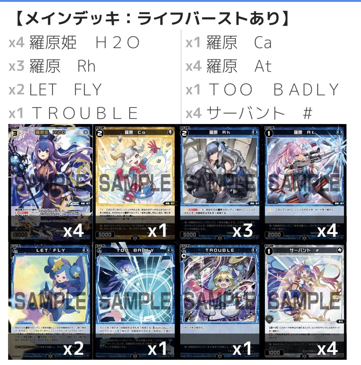 原子ミルルンのススメ（デッキ紹介/WIXOSS・ウィクロス）｜シイタケ
