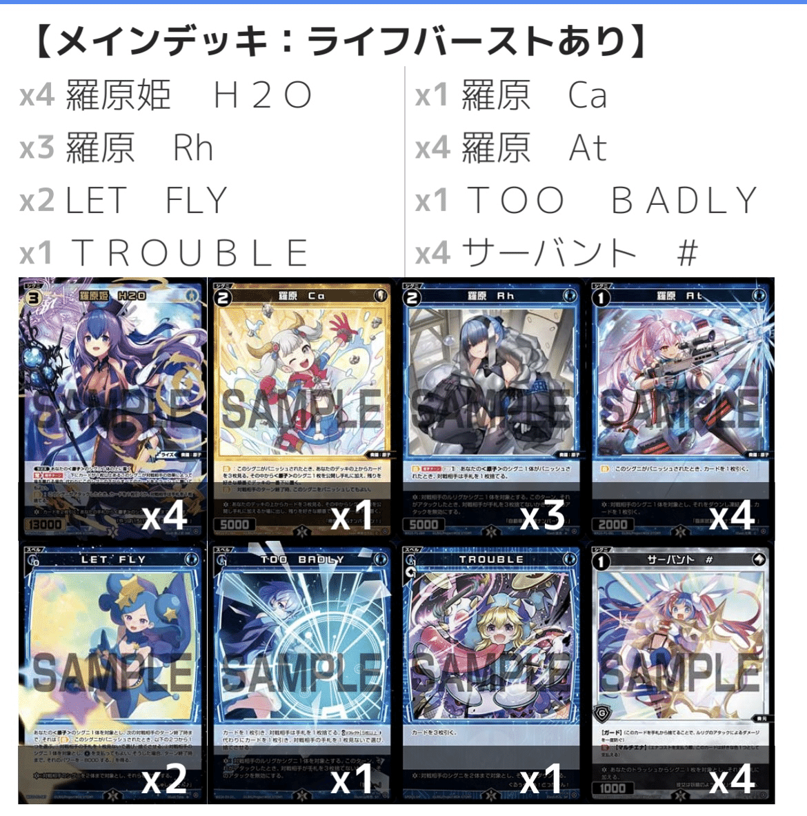 原子ミルルンのススメ（デッキ紹介/WIXOSS・ウィクロス）｜シイタケ