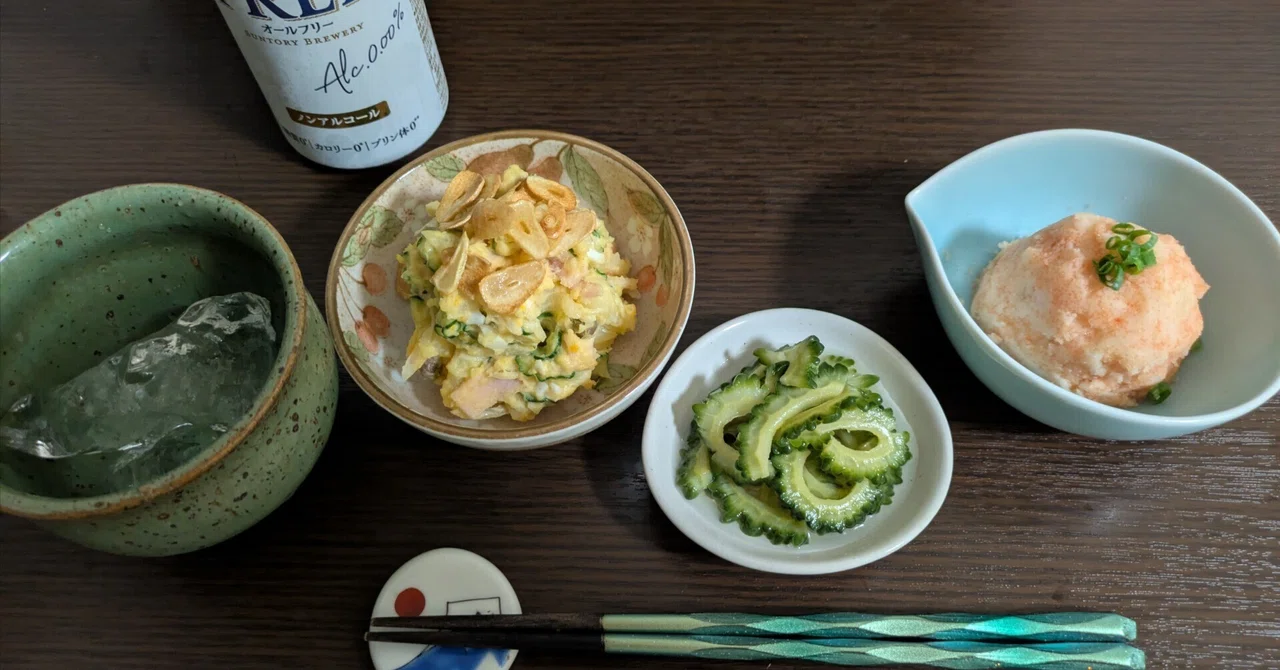 Recipes That Use Roe Drinking at home with two types of potato salad♪|料理好きオッサンのひとり飯