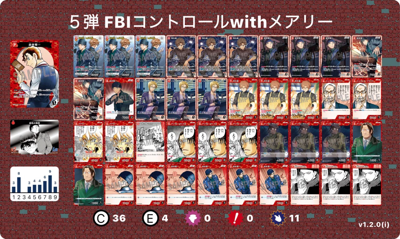 コナンカード初心者必見！勝利を撃ち抜く赤色FBIデッキ！｜志水